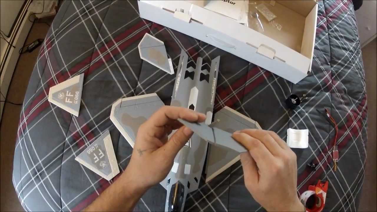 Jpower/Skyangel/BlitzRCworks Mini F-22 raptor 50mm EDF Jet (Build vid 1/2)