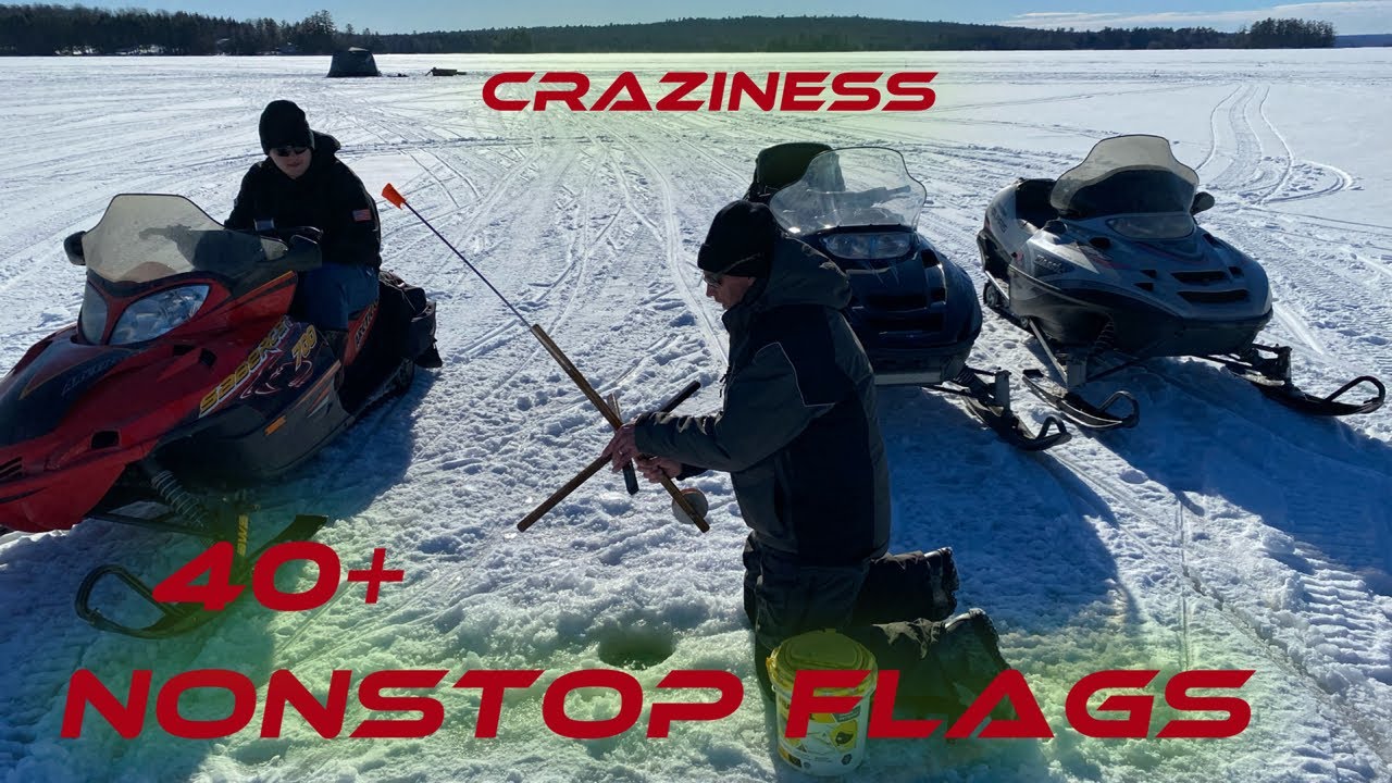 MAINE ICE FISHING GREAT MOOSE POND HARTLAND (FLAGGED OUT) 2024