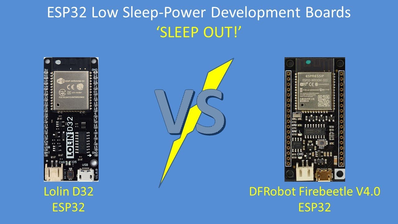 Tech Note 150 - ESP32 Low Sleep-Power Boards (Sleep Out!)