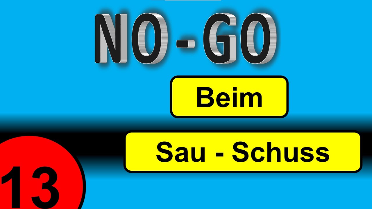 NO-GO beim Sauschuss ---- Boule