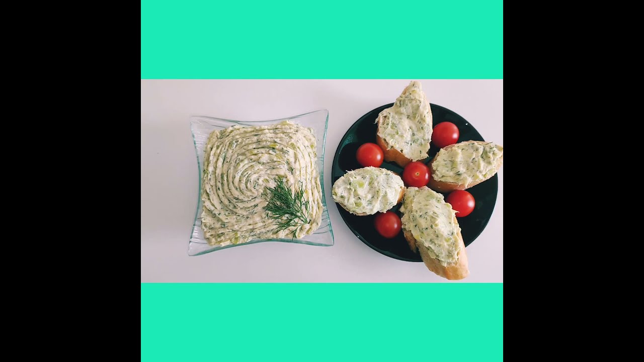 Salată de dovlecei cu cremă de brânză și mărar