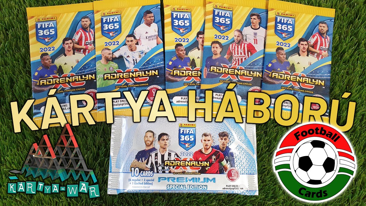 Panini Adrenalyn XL FIFA 365 2022 Kártya Háború | Prémium Limited + Team Mate