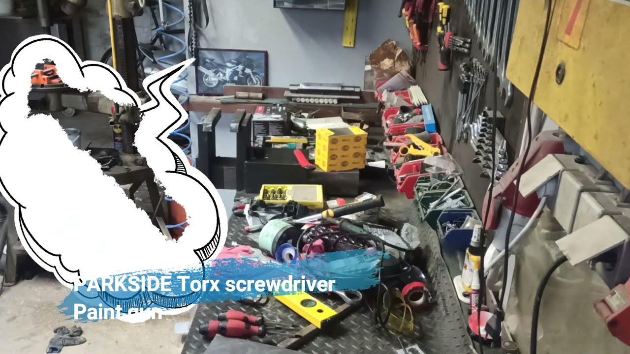 Parkside Paint gun➕Torx Screwdrivers➕Making a screwdriver holder