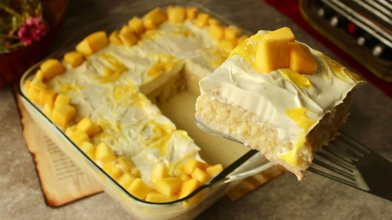 Mango Milk Cake Recipe 😍 By Chef Hafsa