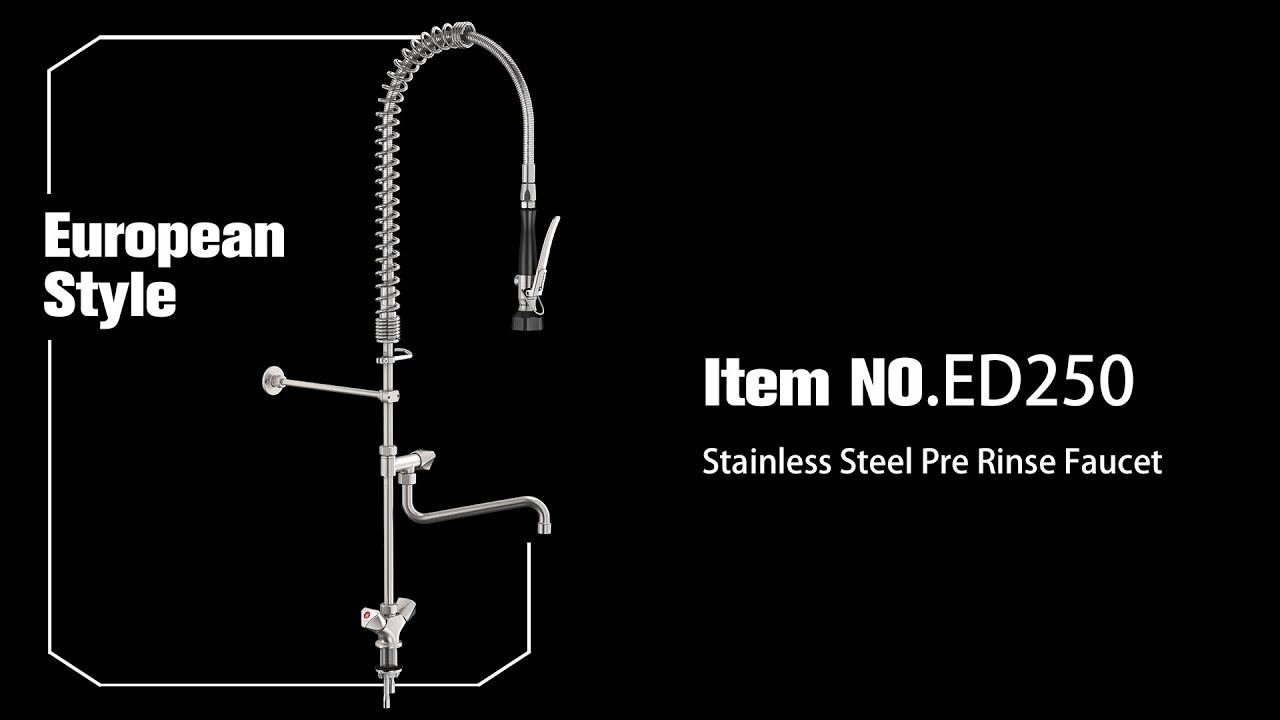 ED250 Stainless Steel Pre Rinse Faucet