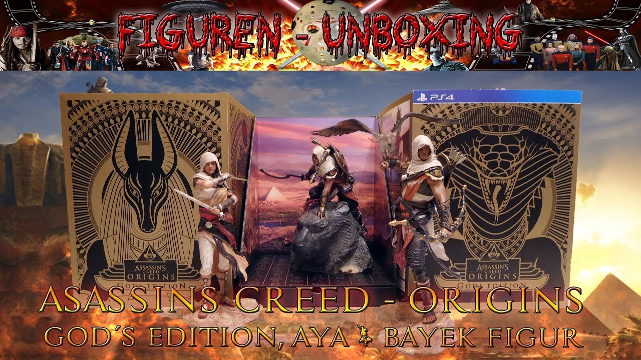 Unboxing - Assassin´s Creed - Origins -Figuren Aya, Bayek & Gods Edition