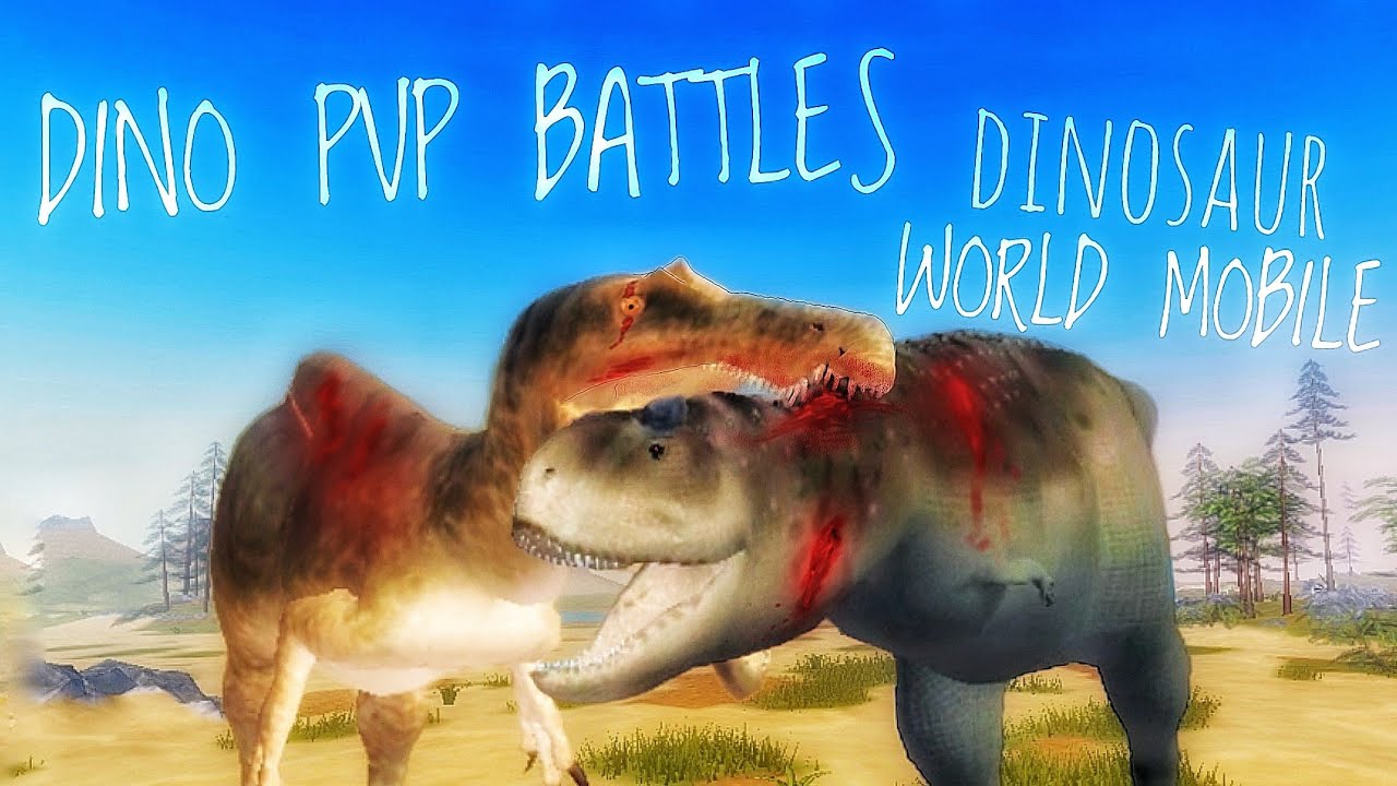 Baryonyx and Suchomimus PvP battles (Dinosaur World Mobile) (roblox)