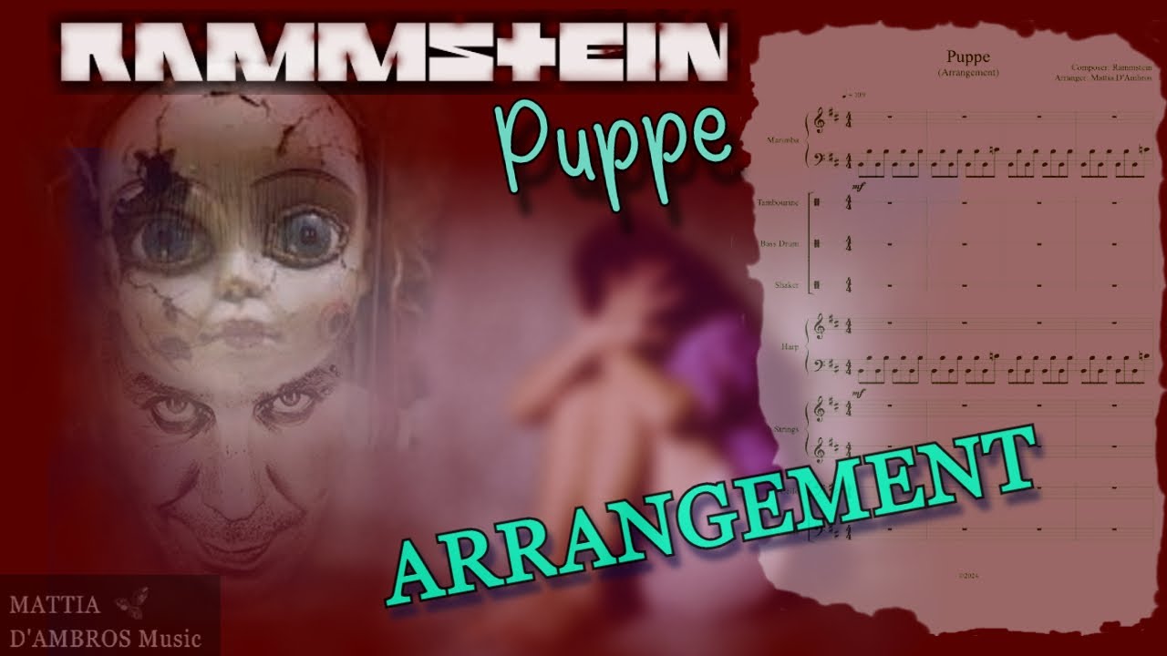 Rammstein - Puppe Cover + SHEET MUSIC (Arrangement for Harp and Marimba)