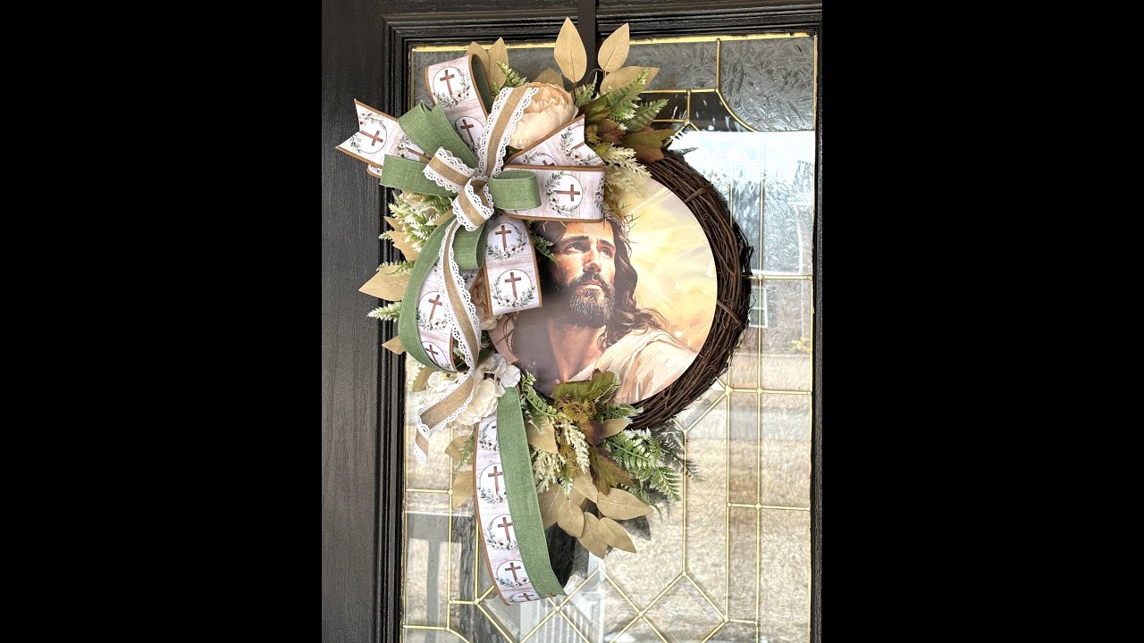 How to make a Faith-Filled Christian Grapevine Design - Jesus Crown of Thorns Wreath