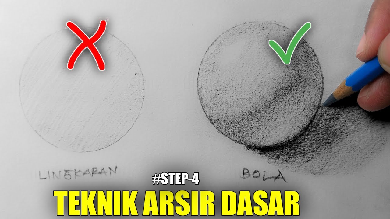 Rahasia Cara Mengarsir dengan Pensil‼️Step-4
