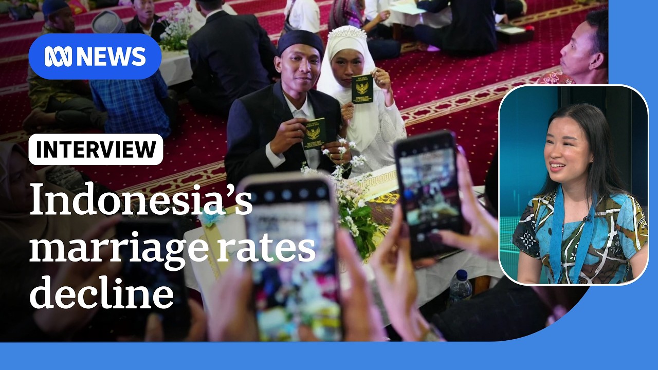 Indonesia's marriage rates are falling | The World | ABC NEWS