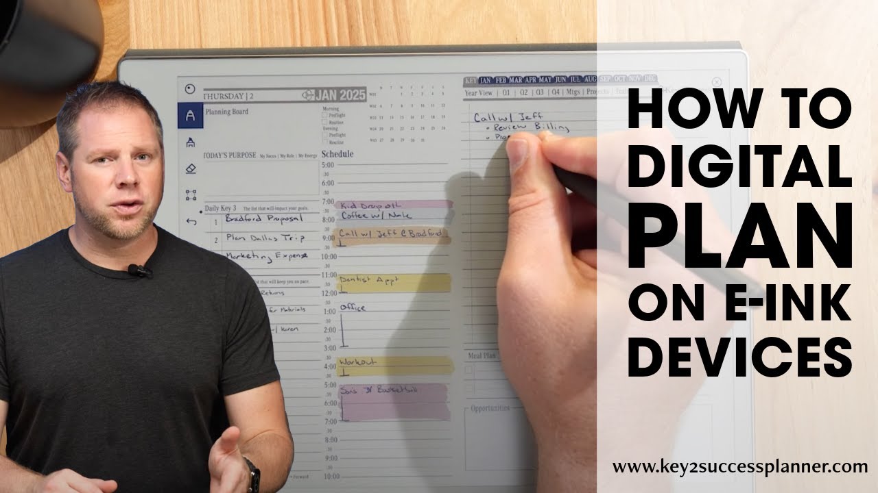 How I Digital Plan with E Ink Devices like the reMarkable 2 and Paper Pro