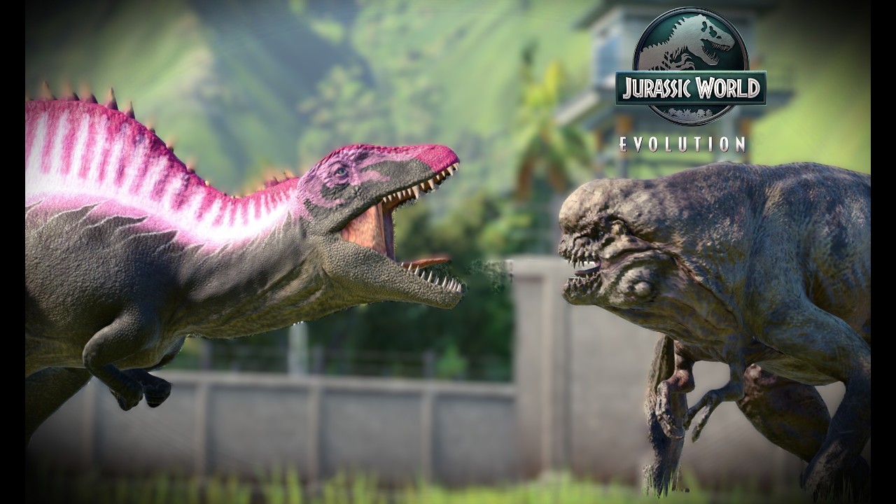 DISTORTUS REX TEENAGER VS CARNOSAURUS 🚨 🦖🚨 Jurassic World Evolution  #indominusrex #dinosaur