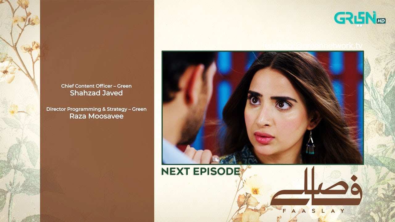 Faaslay Episode 05 (Teaser) 12th December 2025 | Ali Ansari - Saboor Aly | Green TV Entertainment