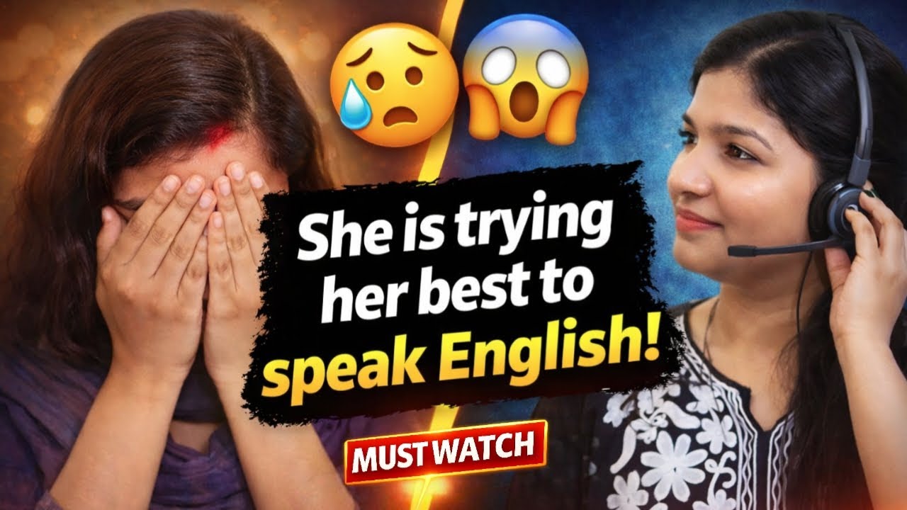 She is trying her best to speak English🗣 @EnglishCornerByMansi 