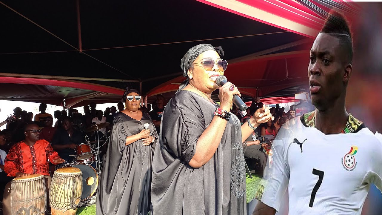 Tagoe Sisters Perform Sørrøwful Song Se Obra Asokyi to Christian Atsu Family #christianatsu1week