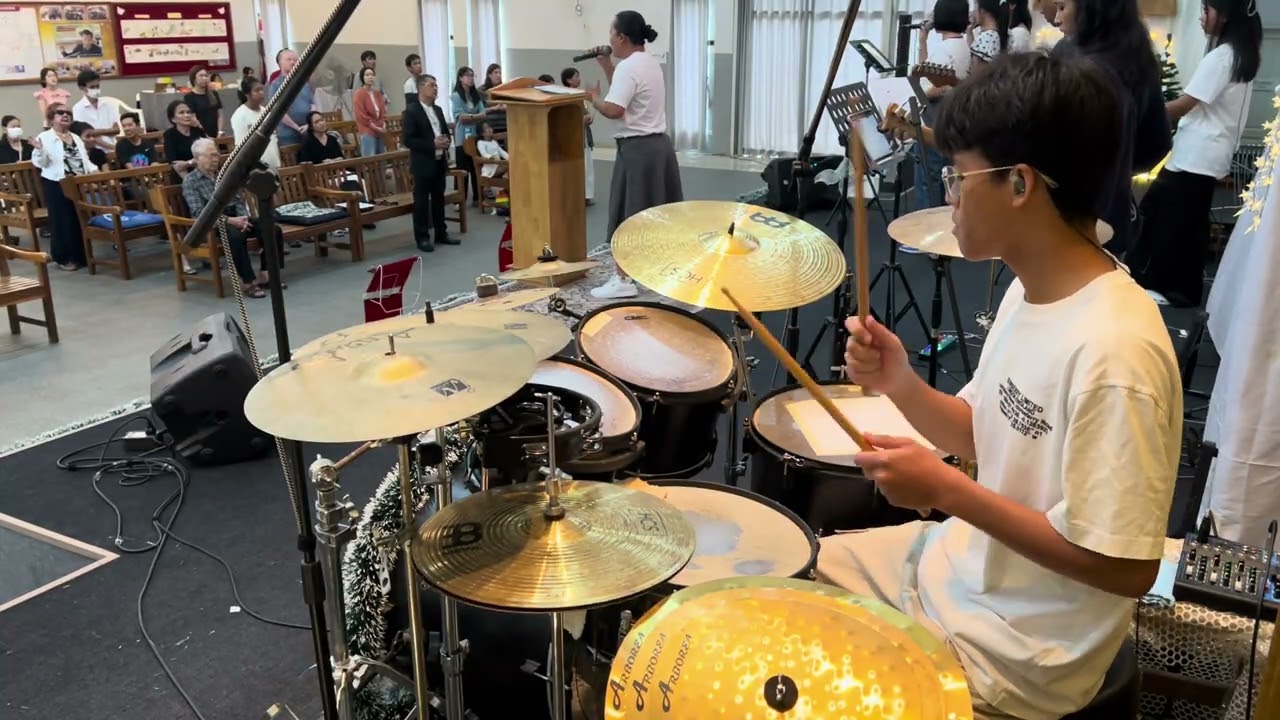 พระเยซูข้าขอนมัสการ - W501 || Drum cover | Saen drum cam