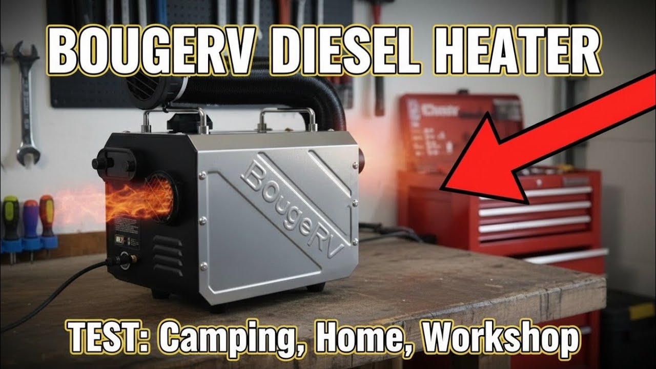 Budget BougeRV 5kW Diesel Heater Review – Fuel Use & Install
