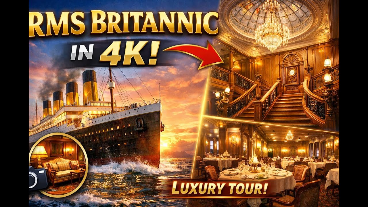 RMS Britannic 4K – Titanic’in Unutulan Kardeşi | Patroness of the Mediterranean