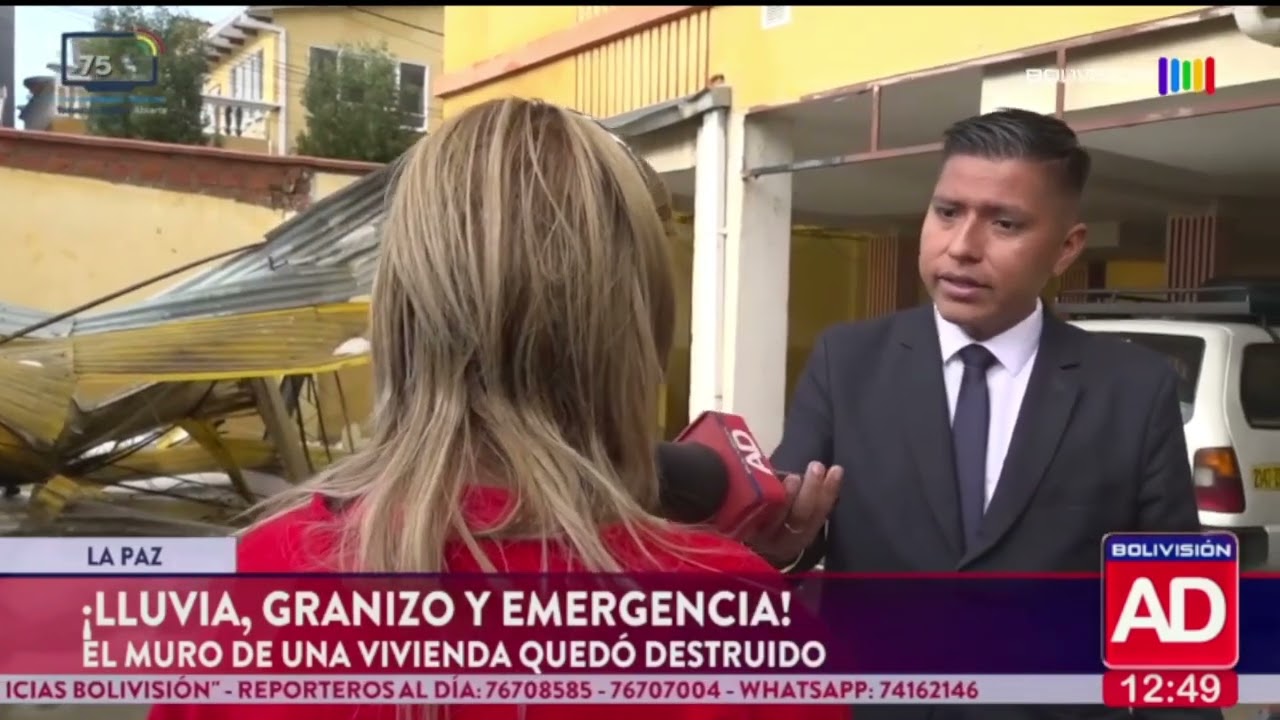 La lluvia y granizo provocan emergencia en Irpavi