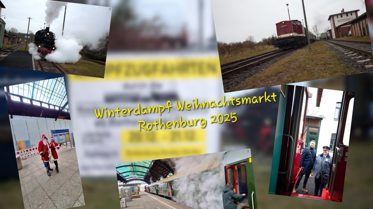 #Weihnachtsdampf zwischen #Rothenburg/Ol. & #Görlitz via #Niesky mit BR 86, BR 204