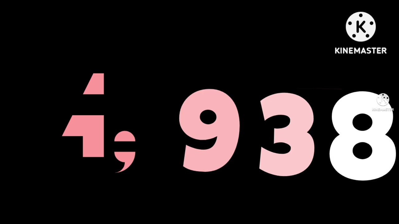 Numbers 0 to 1 Million with sound v3