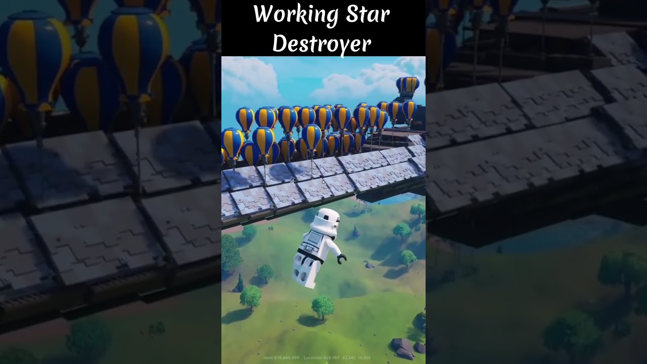 WORKING Star Destroyer in Lego Fortnite!  #fortnite