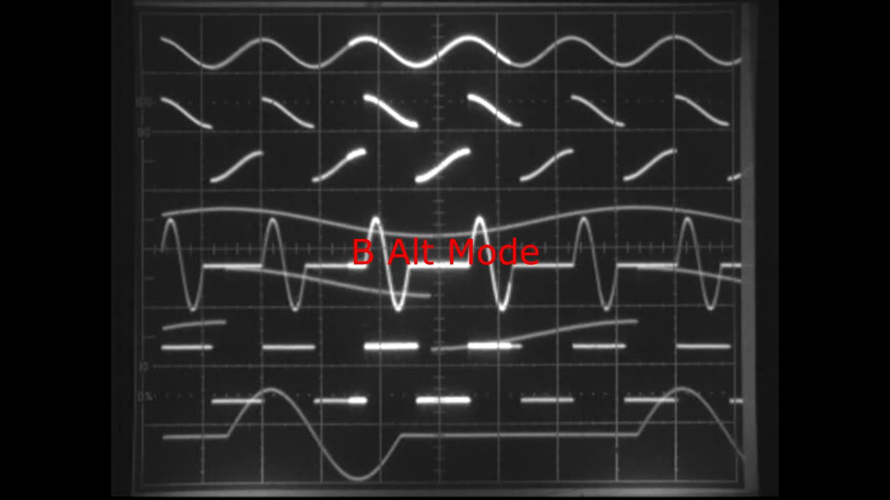 Demonstration of the 8-trace capability of the Tektronix 465B