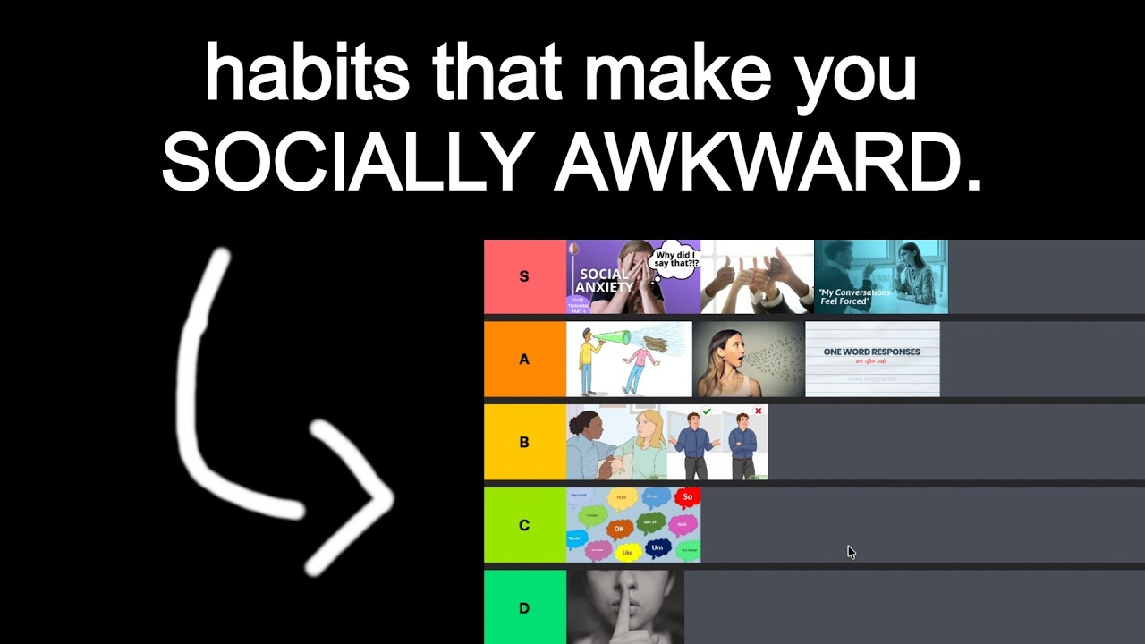 Habits that make you SOCIALLY AWKWARD (TIER LIST)