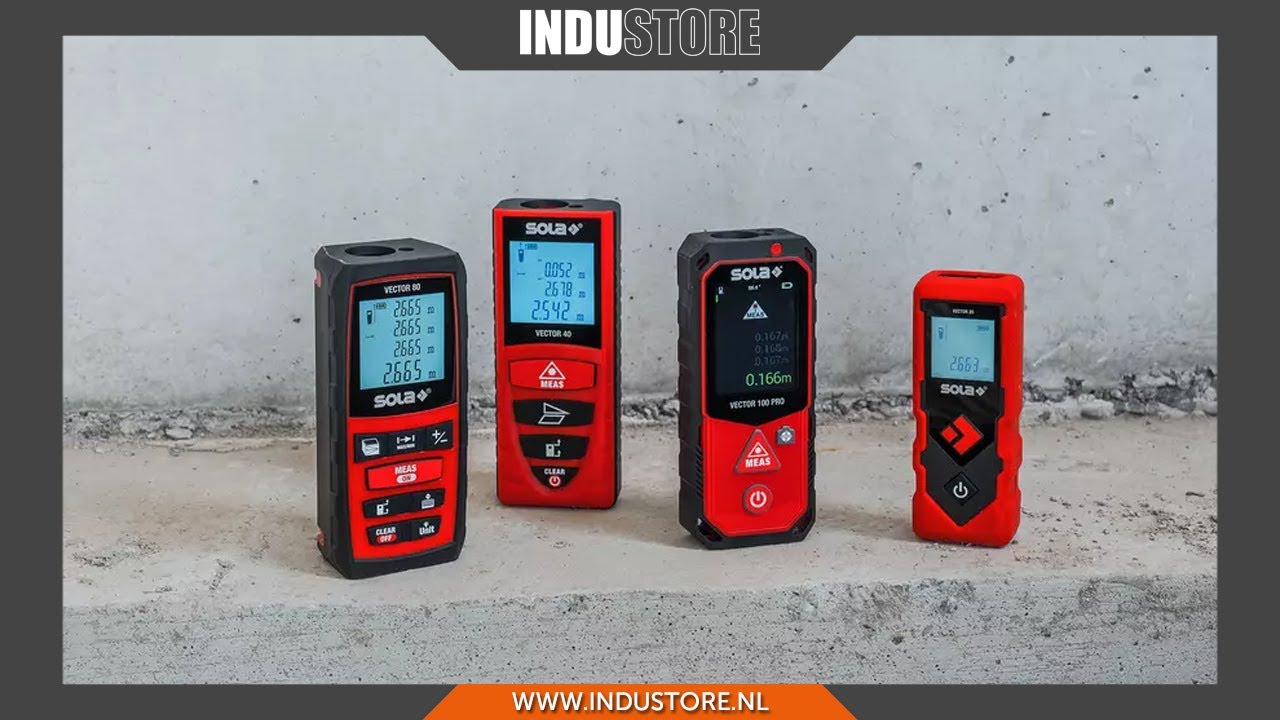 Industore: SOLA Laser Afstandsmeter | Meetfuncties van digitale afstandsmeter / lasermeter