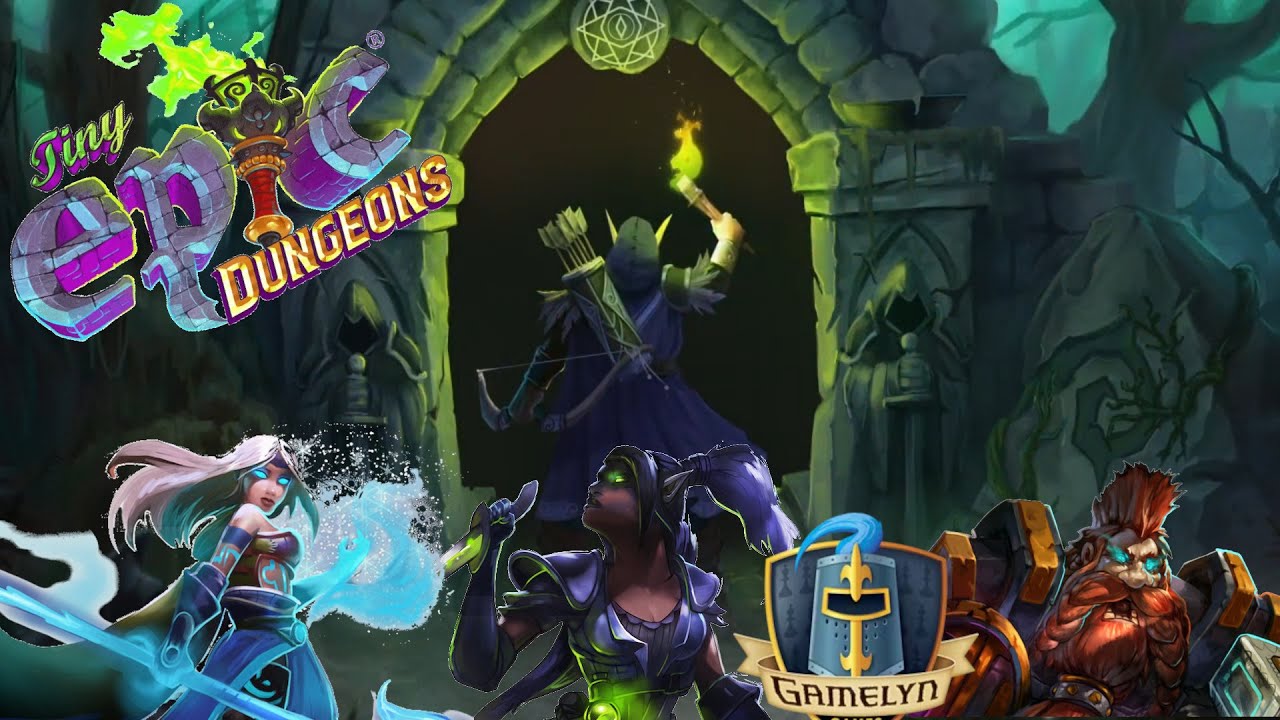 Tiny Epic Dungeons playthrough with Thordin, Moonblade, and Ethairna (+Potions and Perils)
