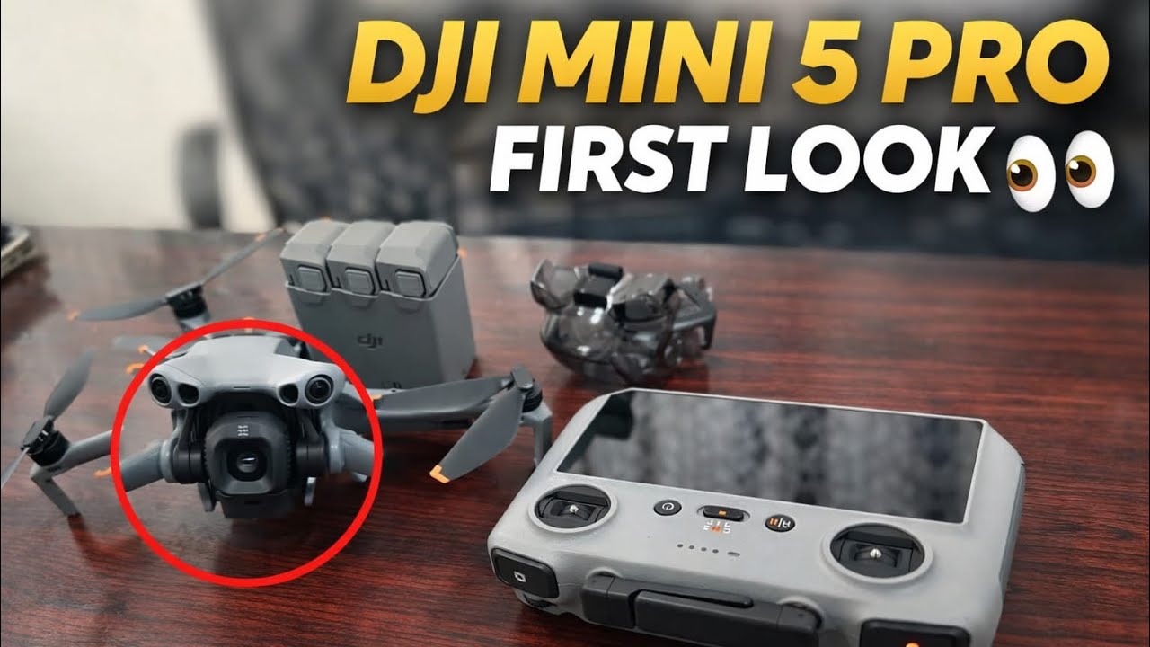 DJI Mini 5 Pro First Look 👀🔥 | Compact Drone with Pro Power #dji #drone #mini #fly #viral #mini5pro