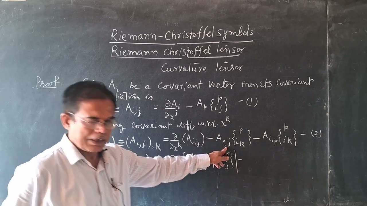 Riemann Christoffelsymbols |Riemann curvature tensor| Curvature tensor |ictp| iucaa |perimeterinst .