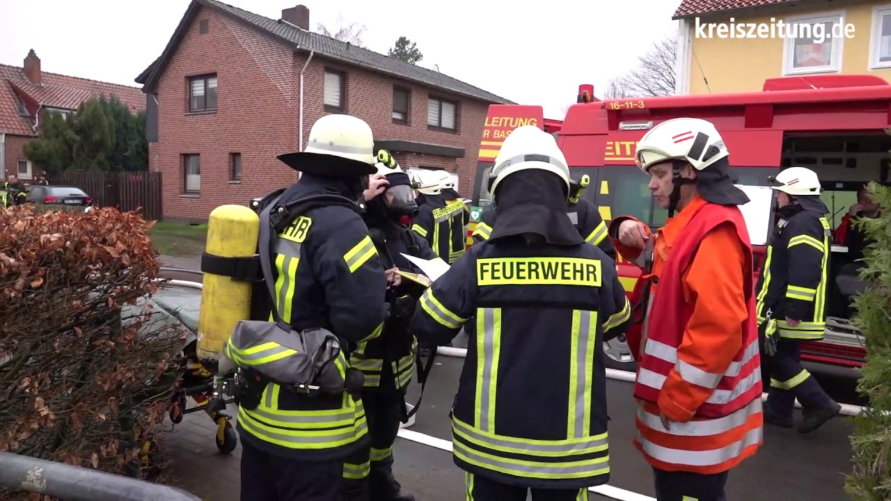 Feuer in Doppelhaushälfte in Bassum