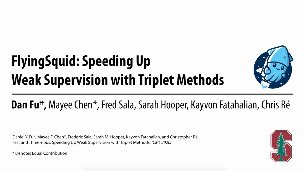FlyingSquid: Speeding Up Weak Supervision with Triplet Methods (ICML 2020)