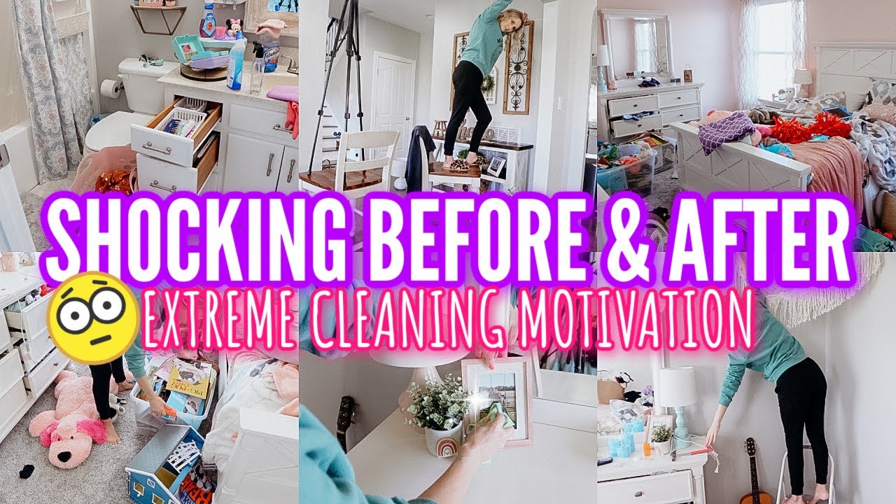 EXTREME CLEANING MOTIVATION-SHOCKING BEFORE & AFTER ROOM MAKEOVER-2023 CLEAN WITH ME|JESSI CHRISTINE