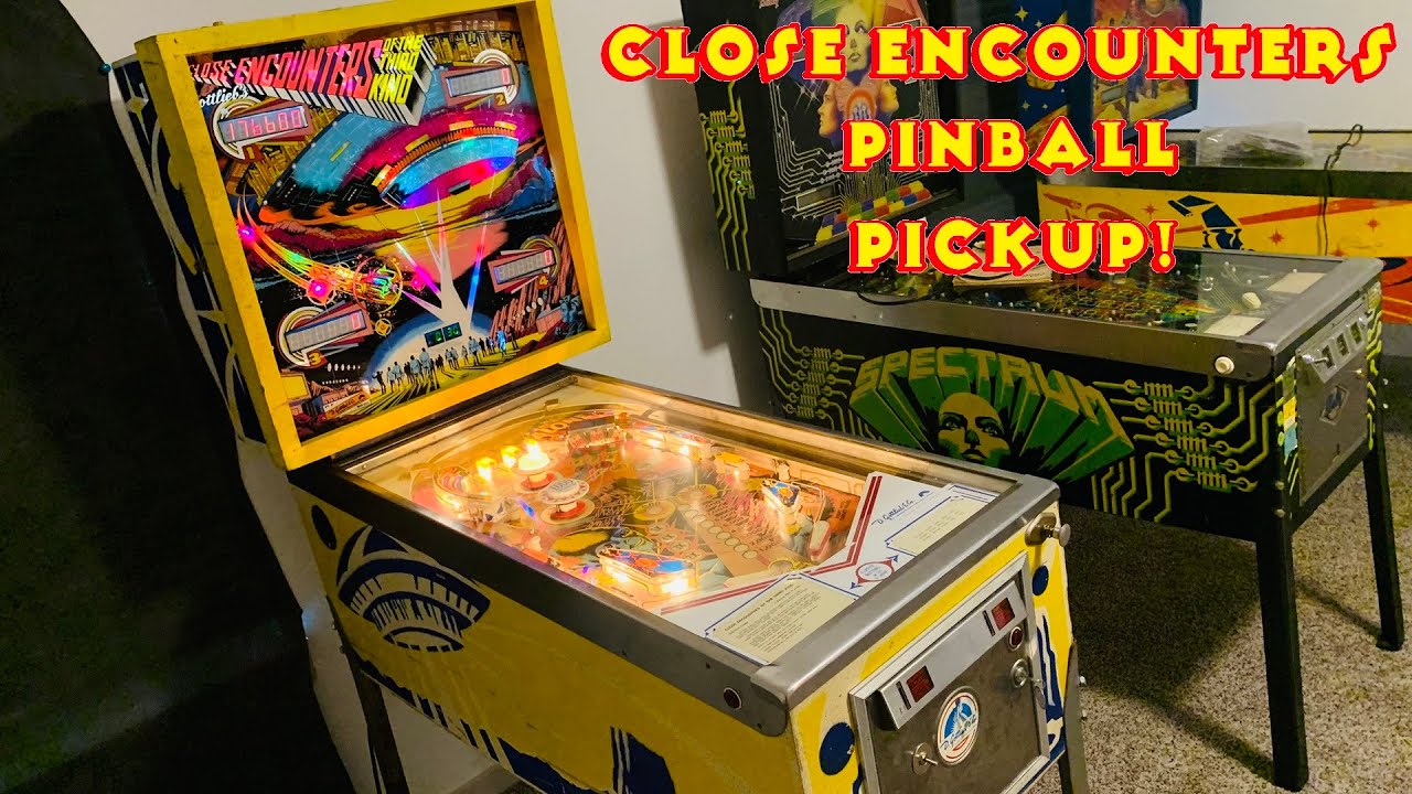 Gottlieb Close Encounters Pinball Machine Pick Up!  Let's Check It Out!!