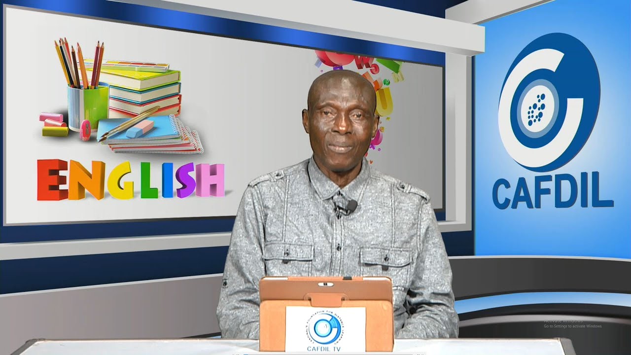 CAFDIL LESSONS: English Basic Five (Proper Nouns Lesson 1)
