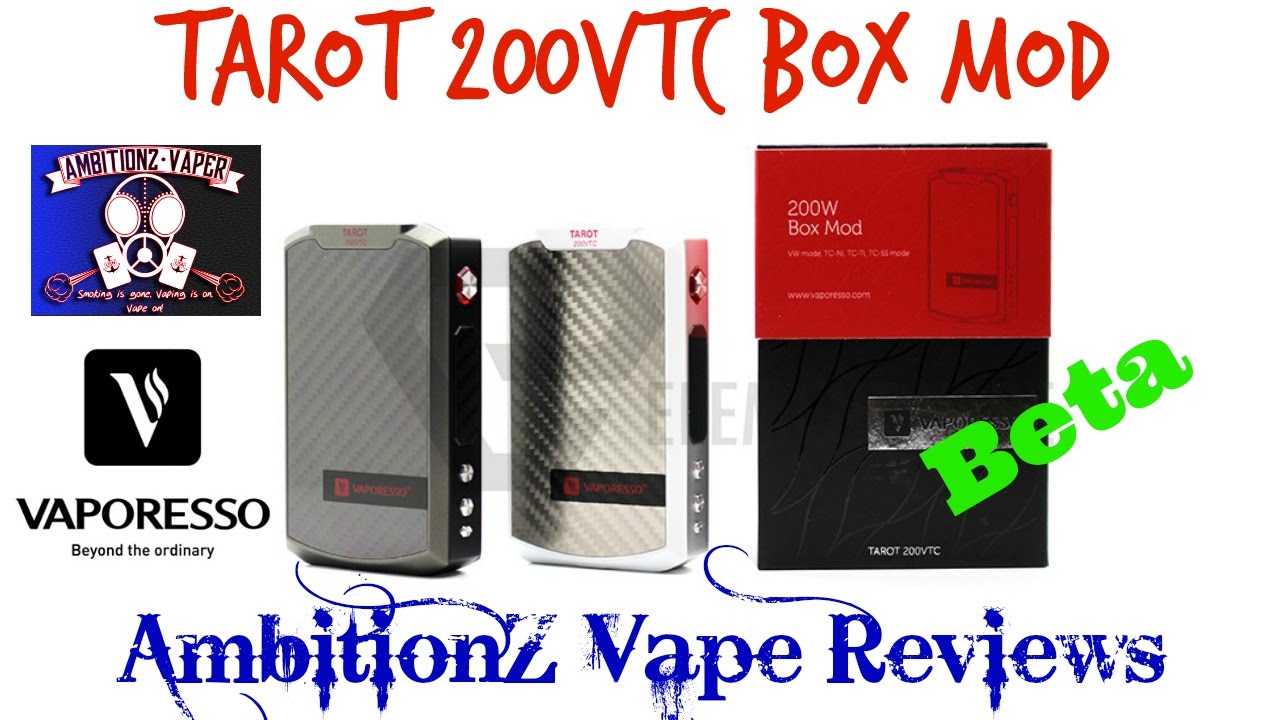 Tarot 200VTC Box Mod Review by Vaporesso (Beta)