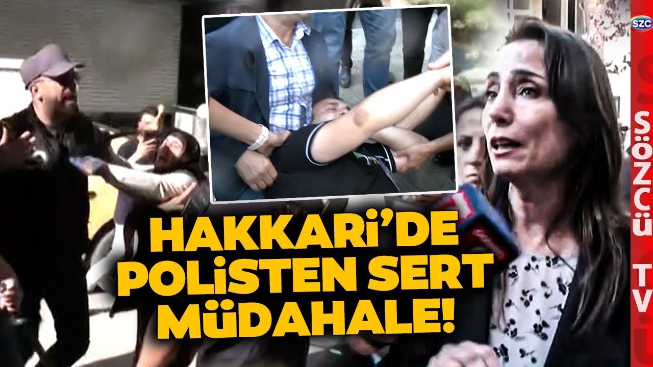 Hakkari'de Sokaklar Savaş Alanı! Dem Partililer Bayıldı! Polisten Çok Sert Müdahale