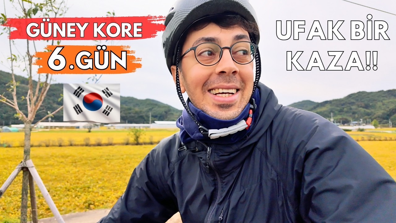 Kore'de Ufak Bir Kaza Geçirdim!! Bisikletle Baştan Sona Güney Kore Turu 6.Gün