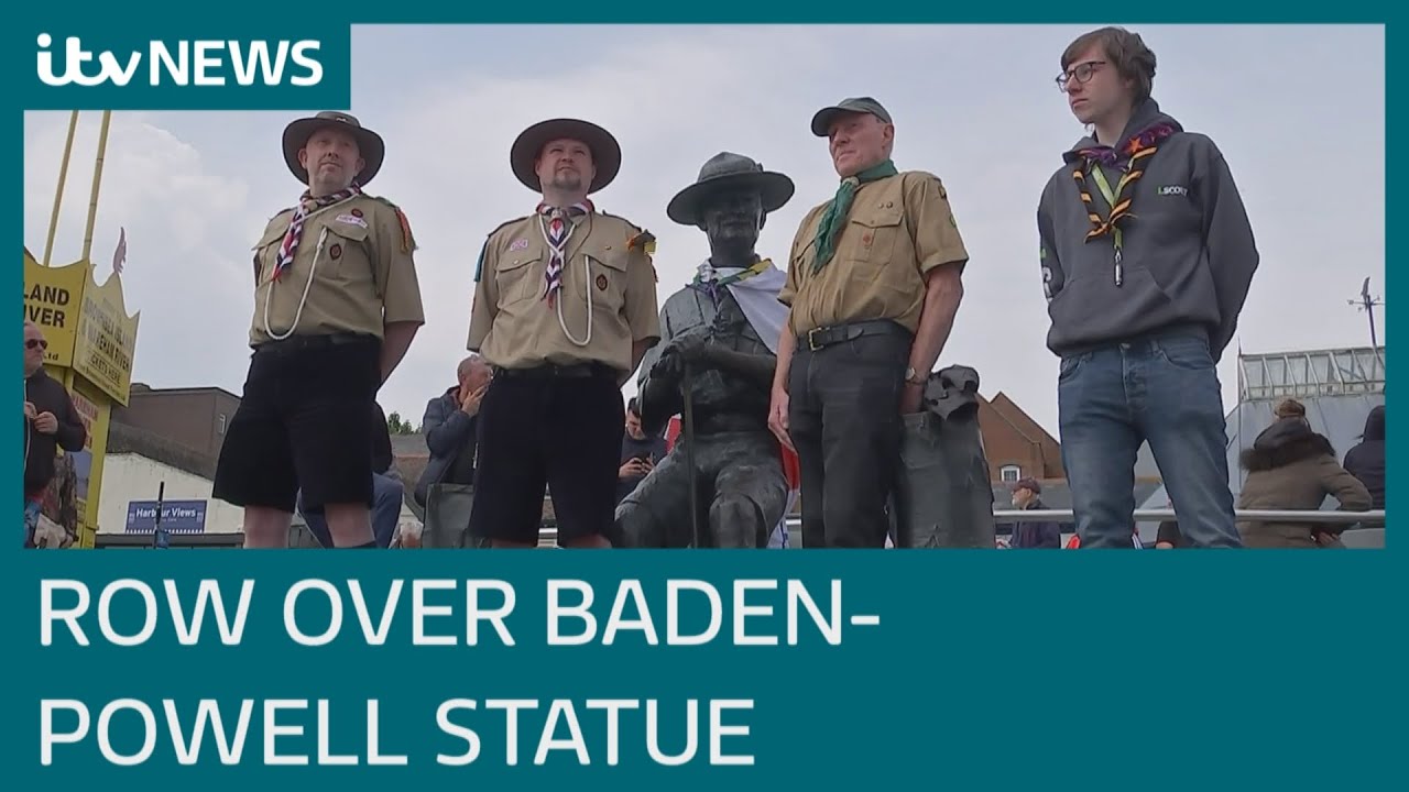 24-hour security for 'threatened' Robert Baden-Powell statue amid 'target list' fears | ITV News