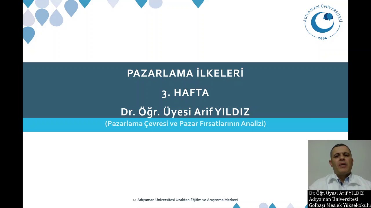 Pazarlama İlkeleri - Pazarlamanın Çevresi