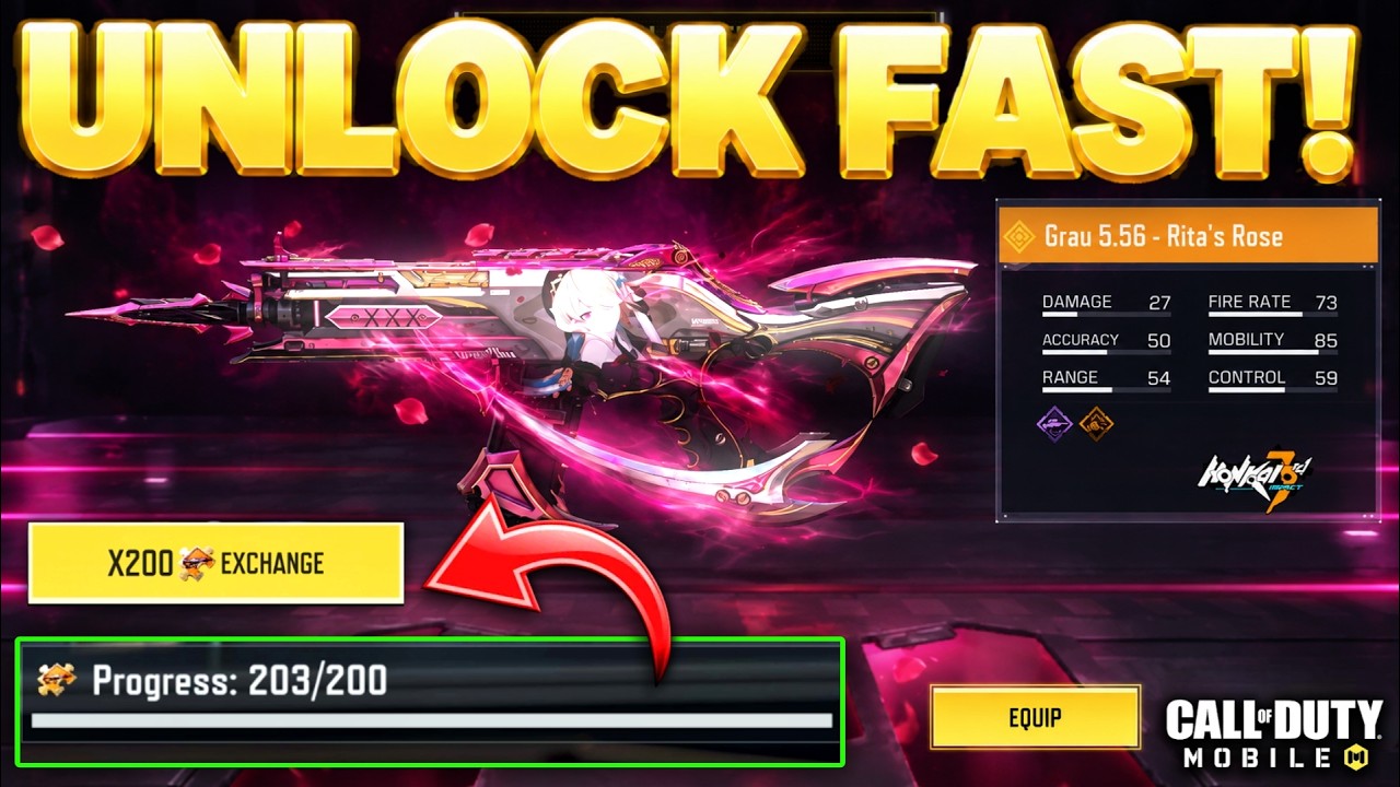 FASTEST Way to Unlock FREE LEGENDARY GRAU 5.56 - Ritas Rose! | Cache Tracker Event CODM S8