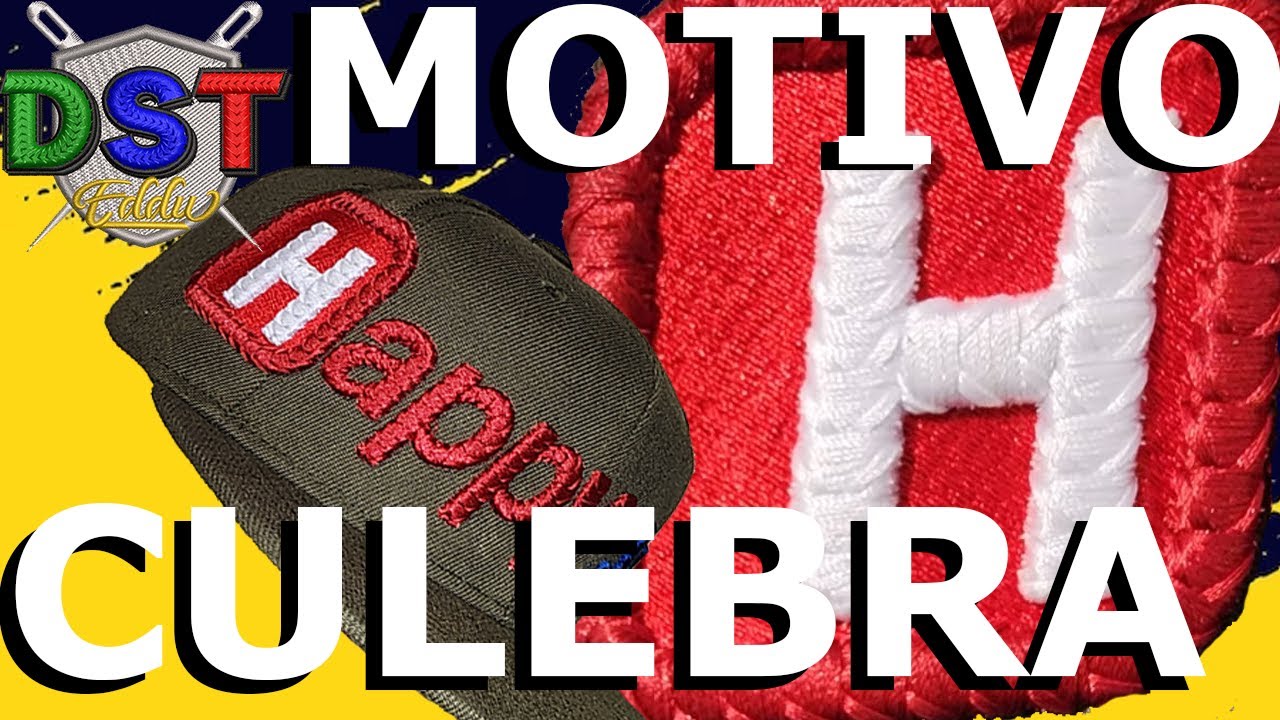Como BORDAR con motivo Culebra