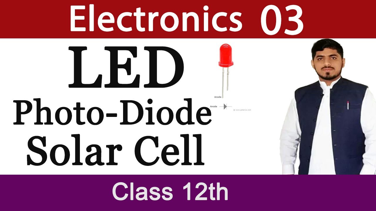 LED | Photo-Diode | Solar Cell |  Electronics | Chapter 18 | Physics | Mubashar Ahmad