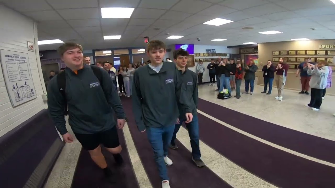 NYS State Varsity Boys Indoor Track Walk Out Celebration Video 2025