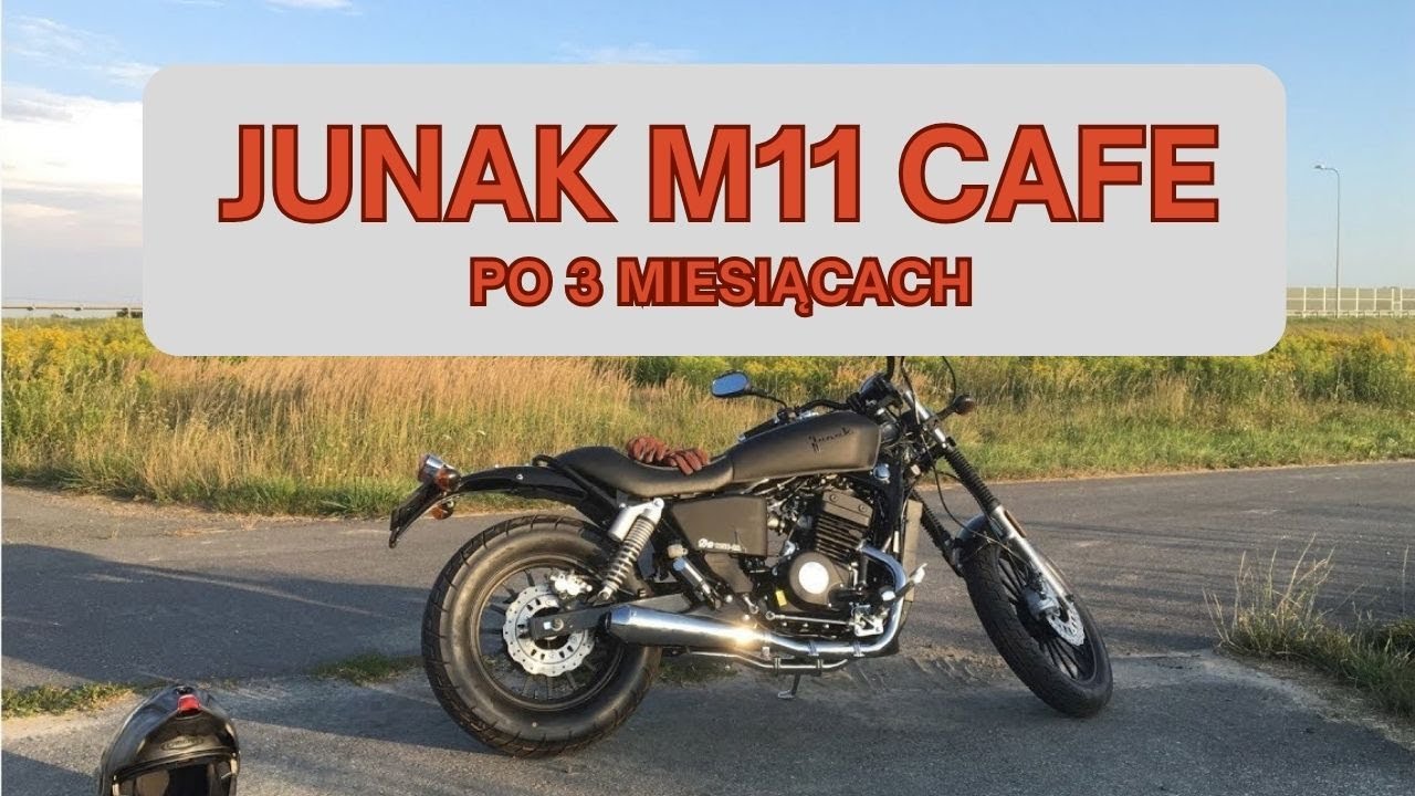 Mój pierwszy motocykl - Junak M11 CAFE po 3 miesiącach!! + sound