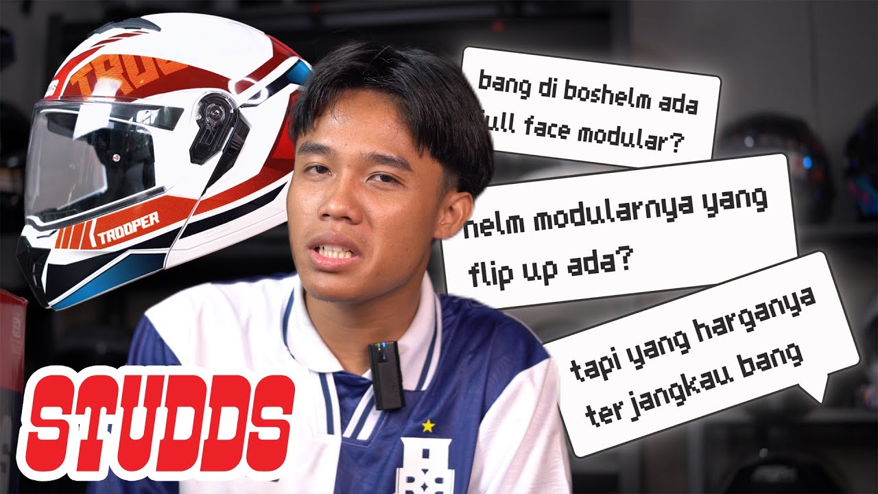 UNBOXING & REVIEW : STUDDS TROOPER | HELM TIPE MODULAR DARI INDIA!