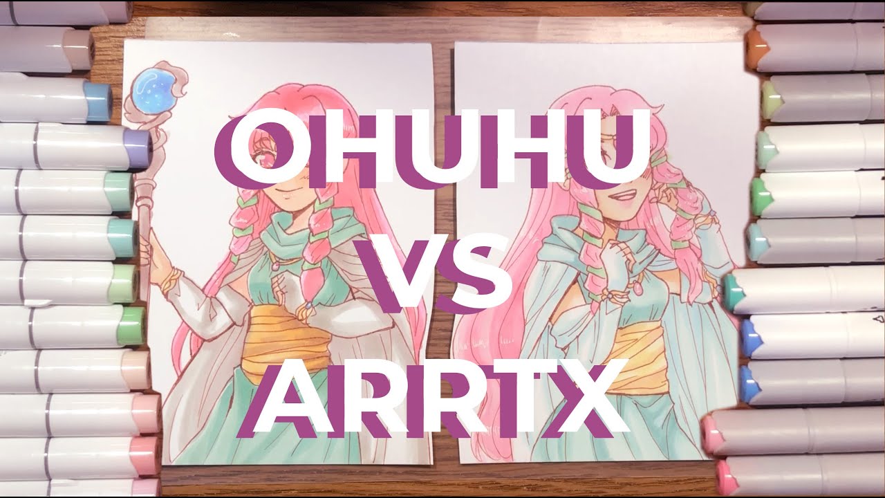 🌟Ohuhu Vs Arrtx! Pastel Markers!🌟 Which be more pastel?